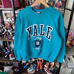 Vintage 1989 Yale University Sweatshirt Women’s L Oversized Faded